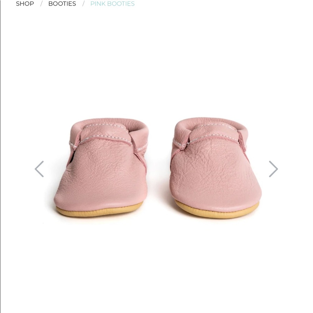 ✅ Nomies leather booties pink with matching headband